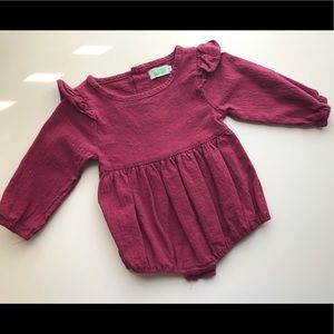 Long Sleeve Ruffle Romper